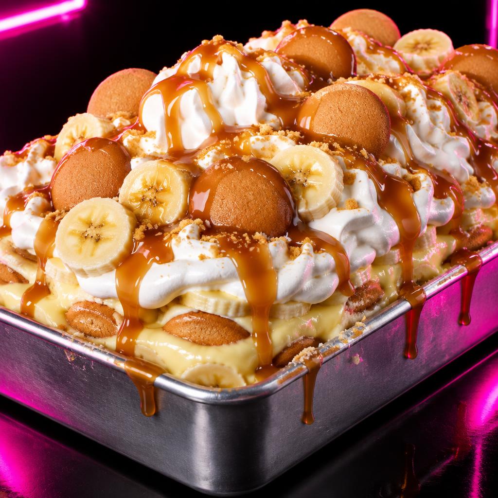Caramel Banana Pudding Pan
